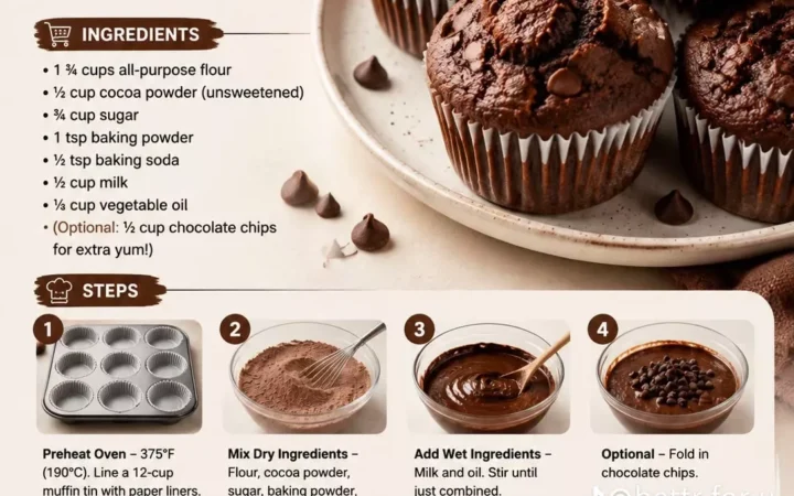 chocolate muffins recipe