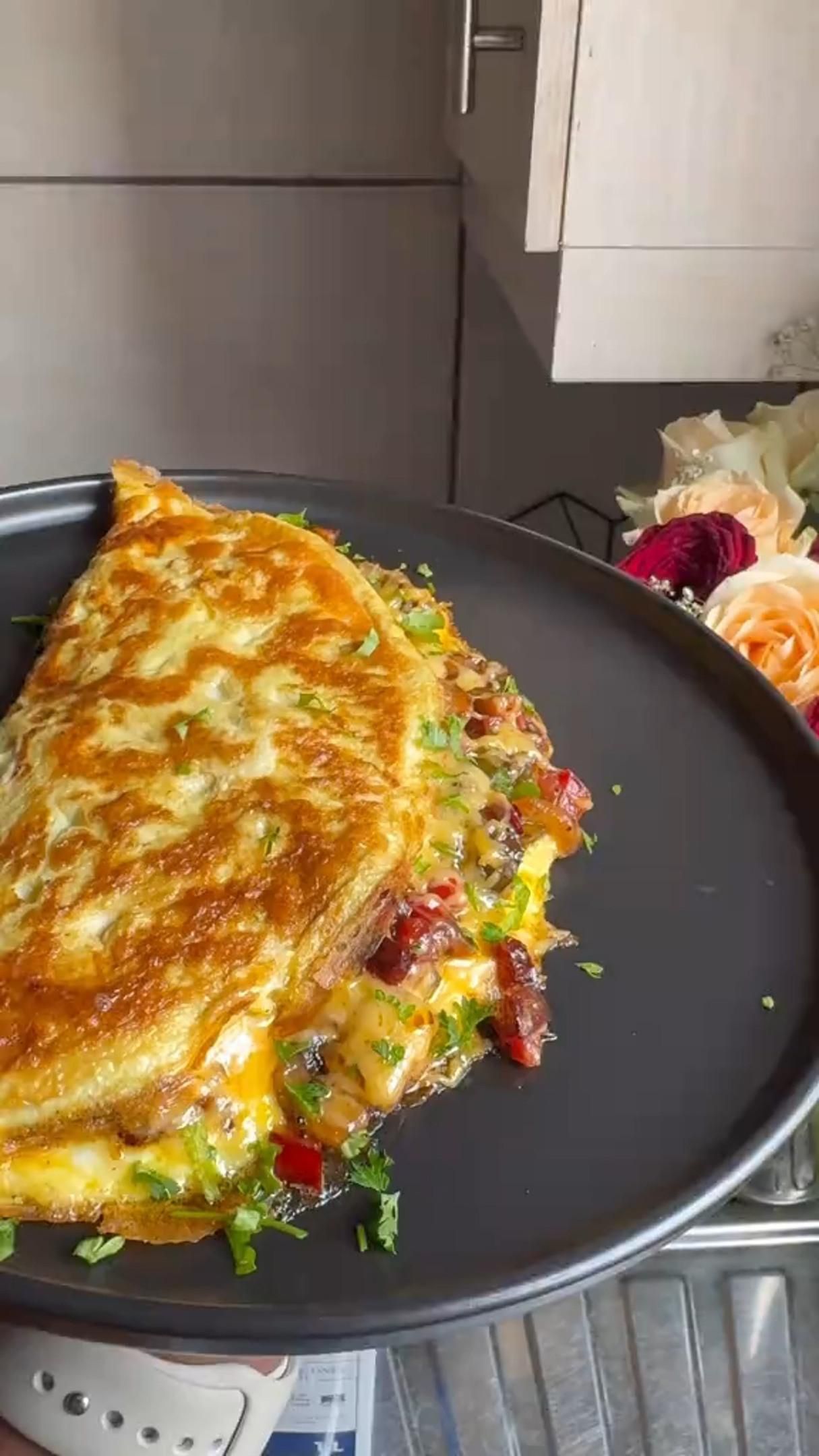 Colorful Breakfast Omelette