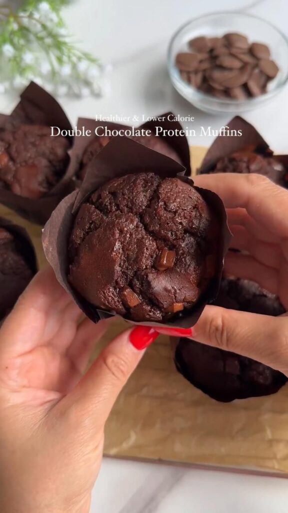 healthy brownie muffins