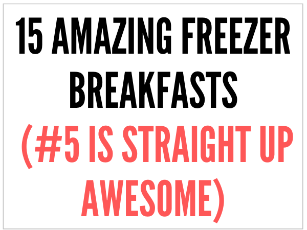 freezer breakfast recipes
