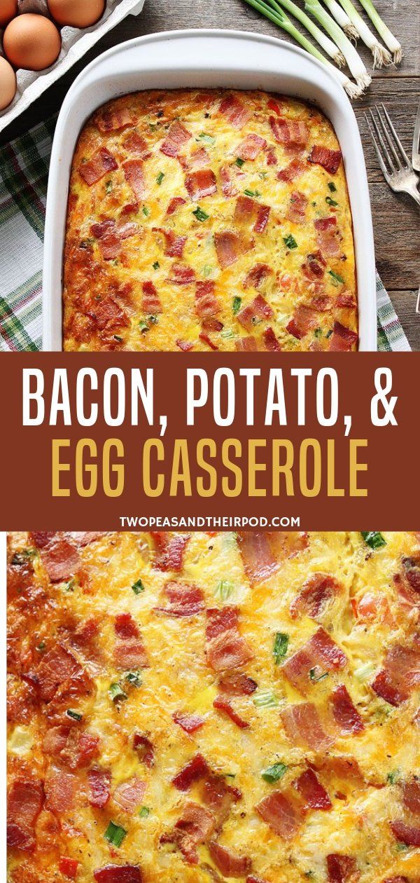 Easy Bacon Potato Egg Breakfast Casserole