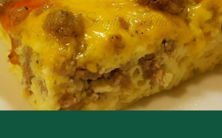 sausage egg cheese breakfast casserole no bread