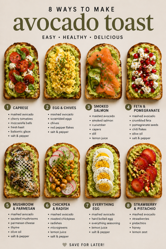 avocado toast recipes