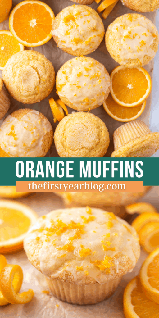bakery style orange muffins