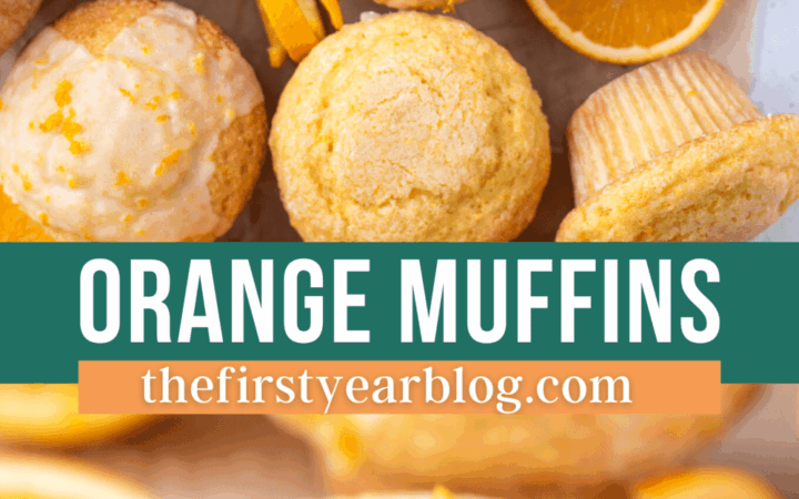 bakery style orange muffins