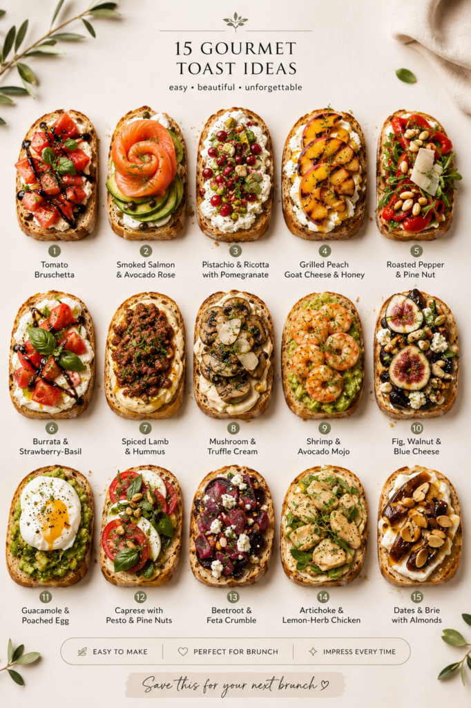 gourmet toast ideas
