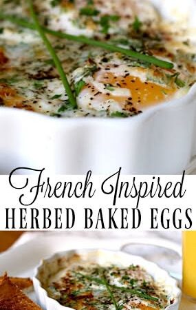 herbed baked eggs recipe