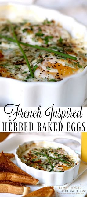 herbed baked eggs recipe