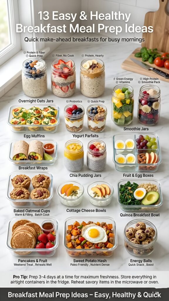 healthy breakfast meal prep