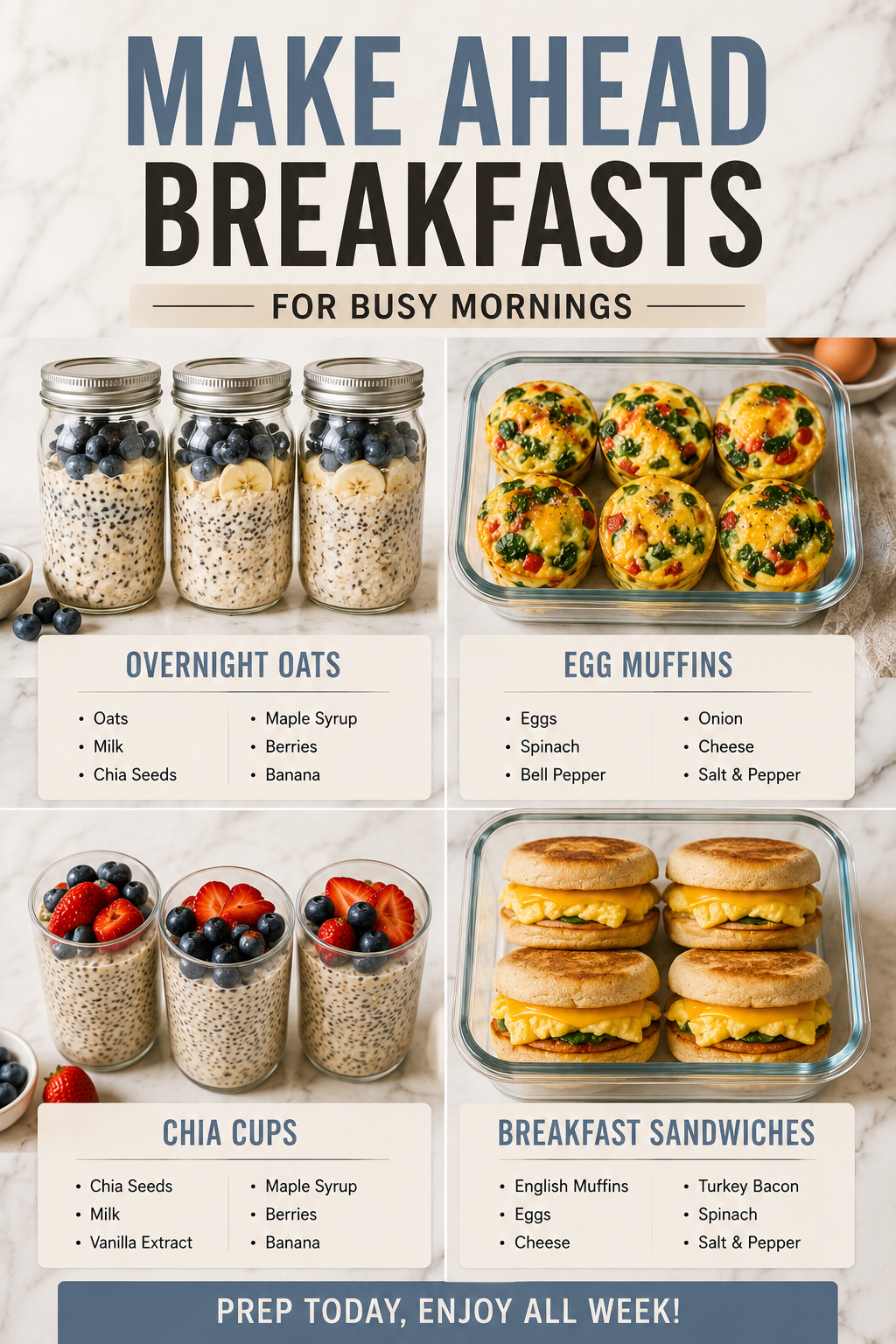 Make Ahead Family Breakfast Ideas For Busy Mornings