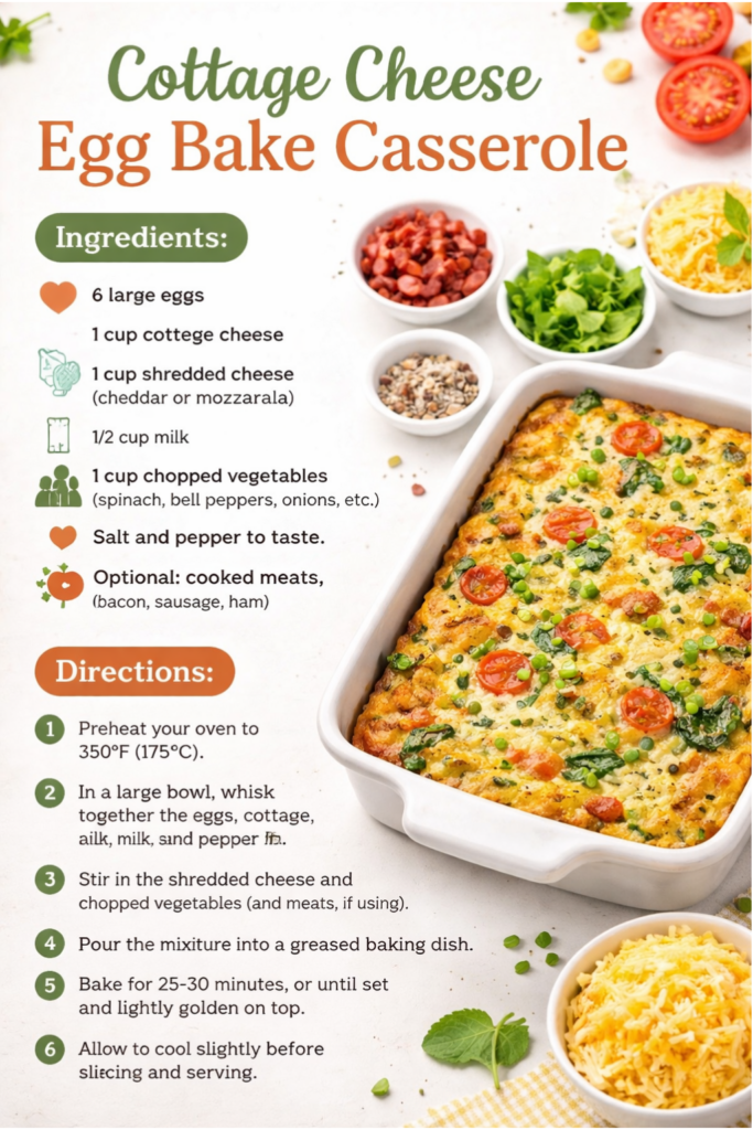 cottage cheese egg bake casserole