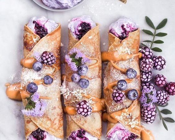 vegan gluten free almond crepes