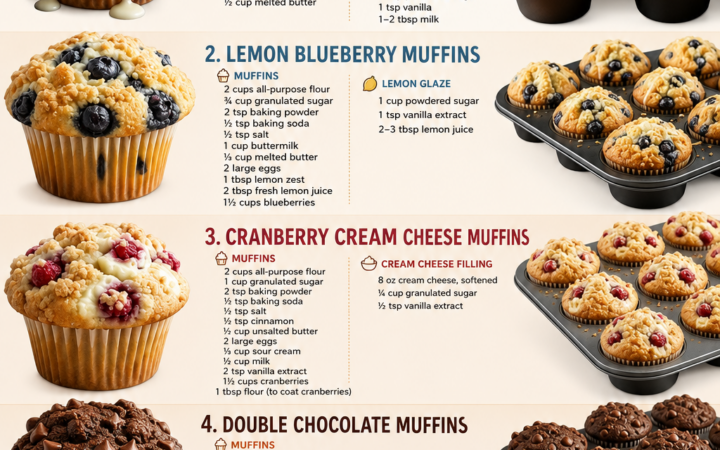easy homemade muffin recipes