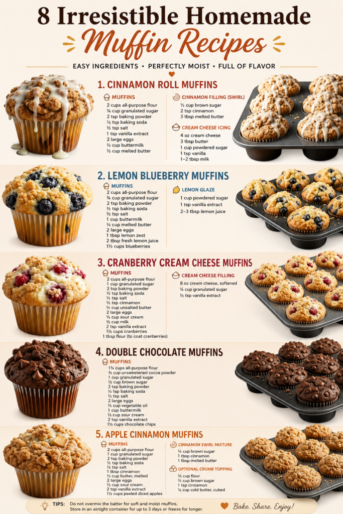homemade muffin recipes