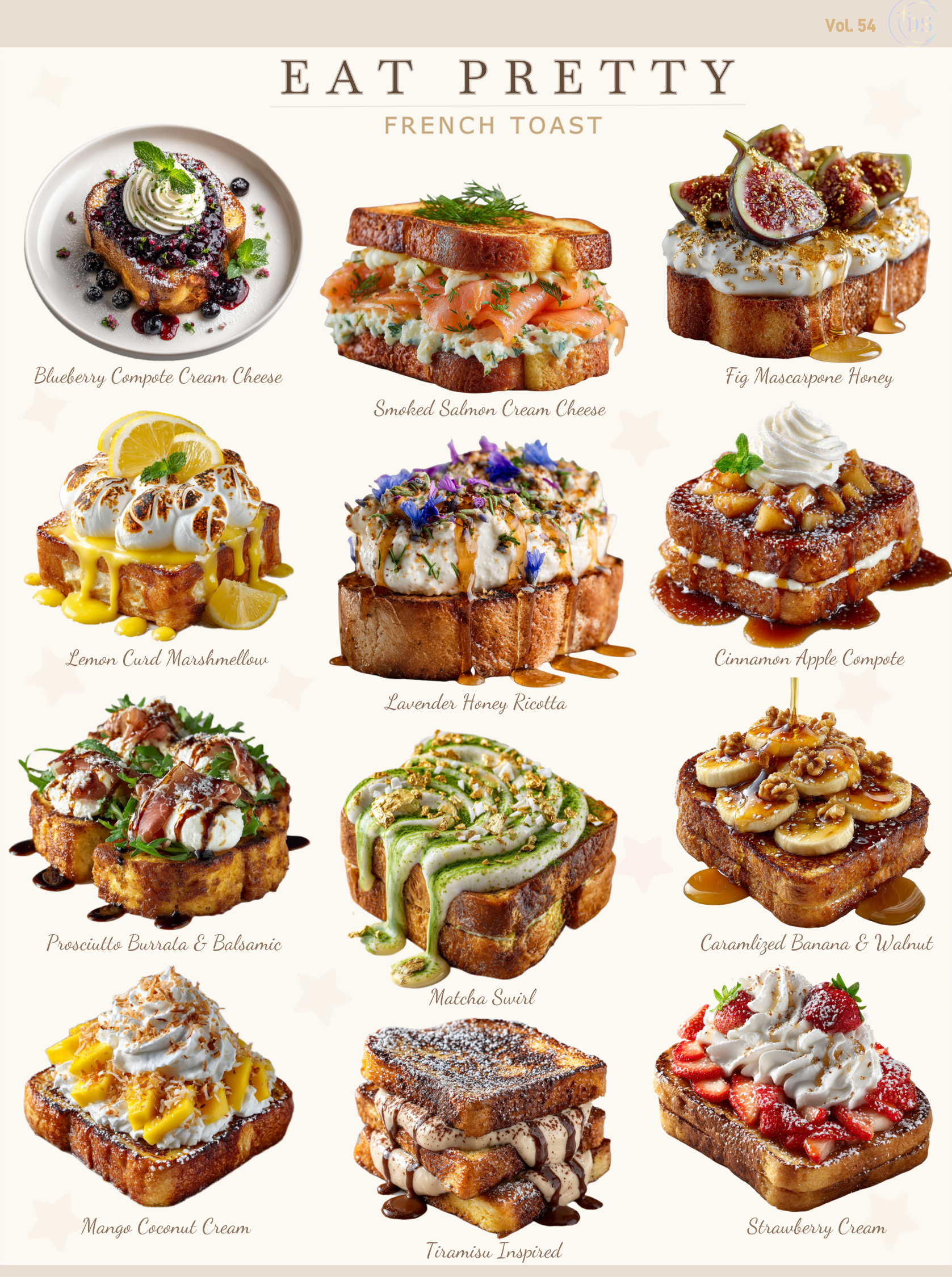 Eat Pretty - Brunch Recipe Inspiration | 12 Aesthetic French Toast Ideas