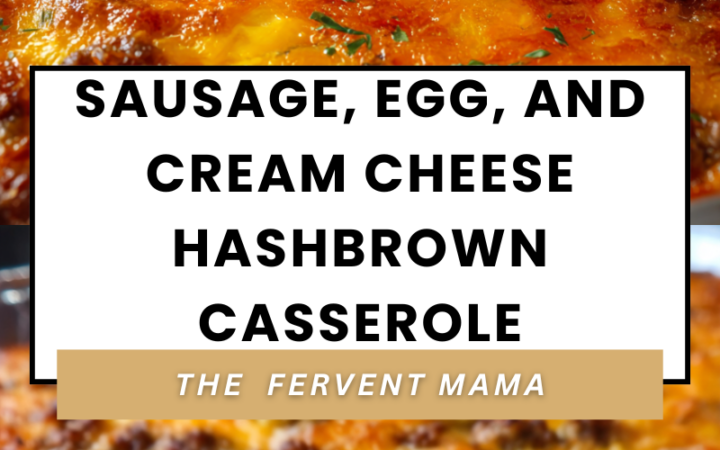 sausage egg cream cheese hashbrown casserole