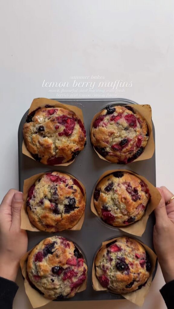 lemon berry muffins