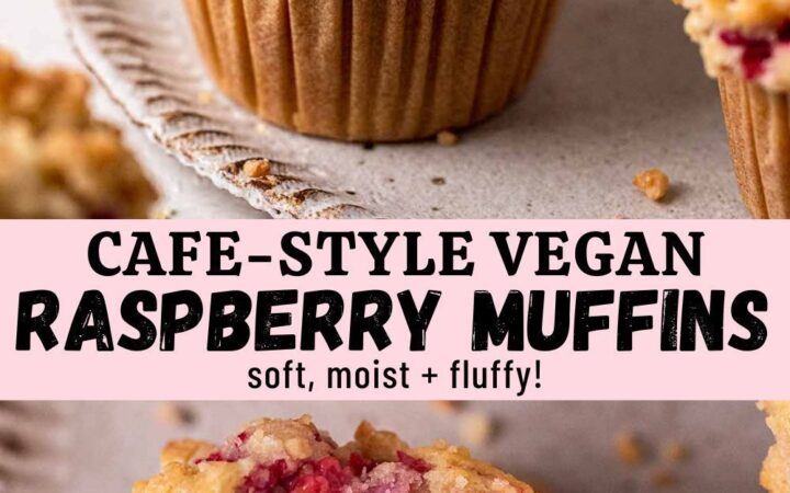vegan raspberry muffins