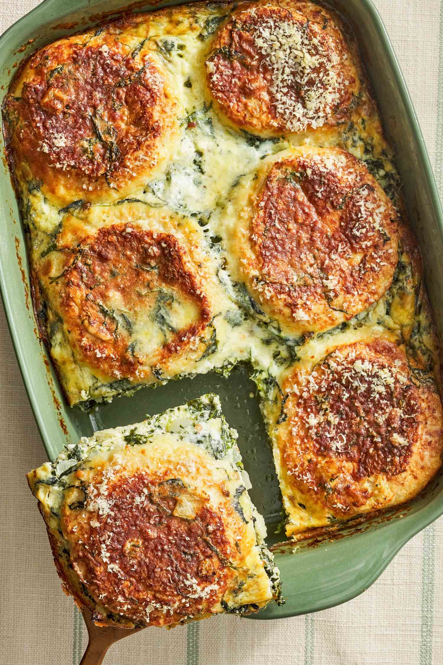 Spinach Florentine Breakfast Casserole Recipe