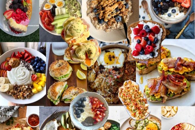 healthy breakfast pancakes with apple
