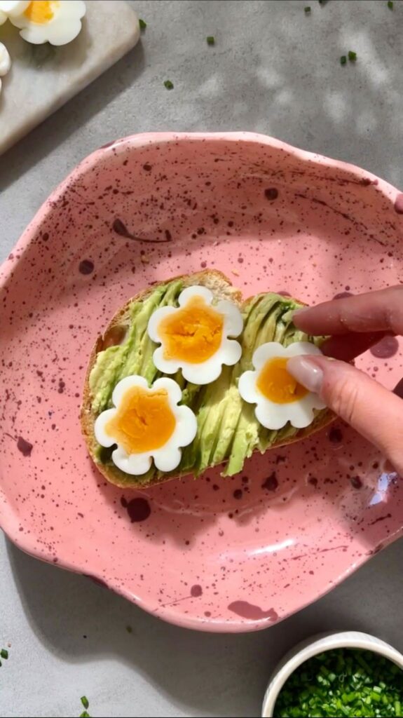 easter eggs with flower patterns