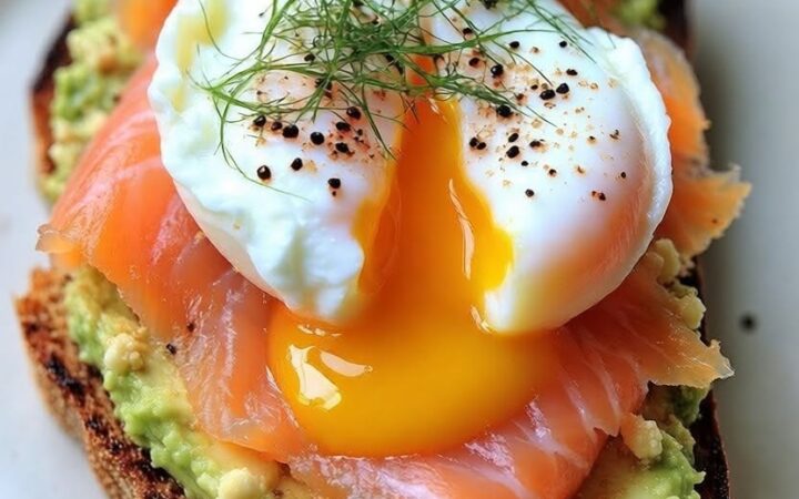 smoked salmon avocado toast