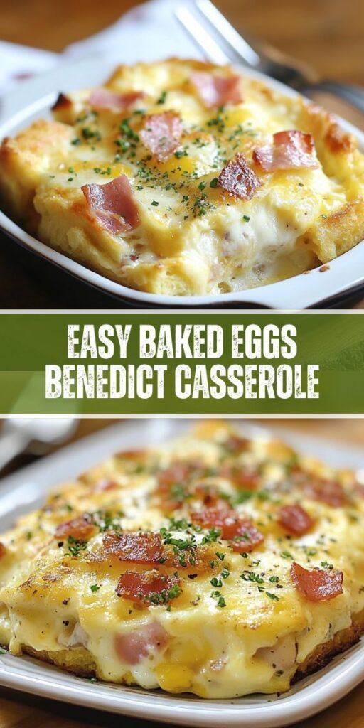 easy baked eggs benedict casserole