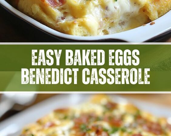 easy baked eggs benedict casserole