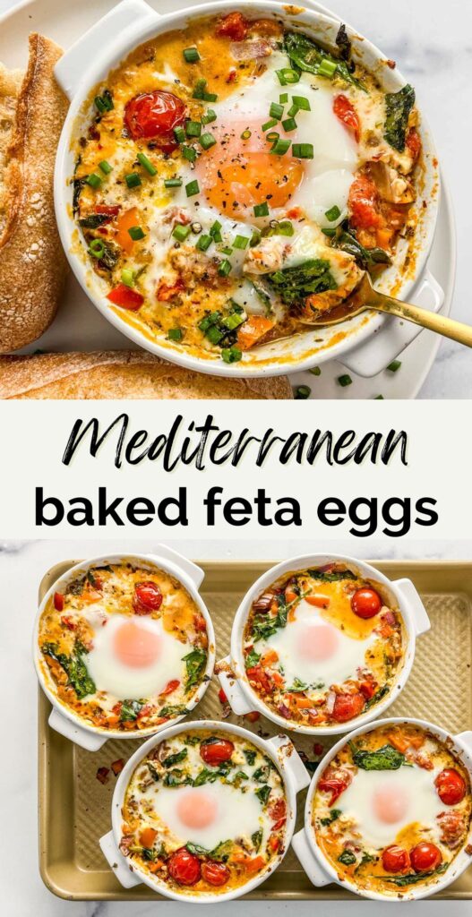 mediterranean baked feta eggs