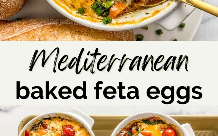 mediterranean baked feta eggs