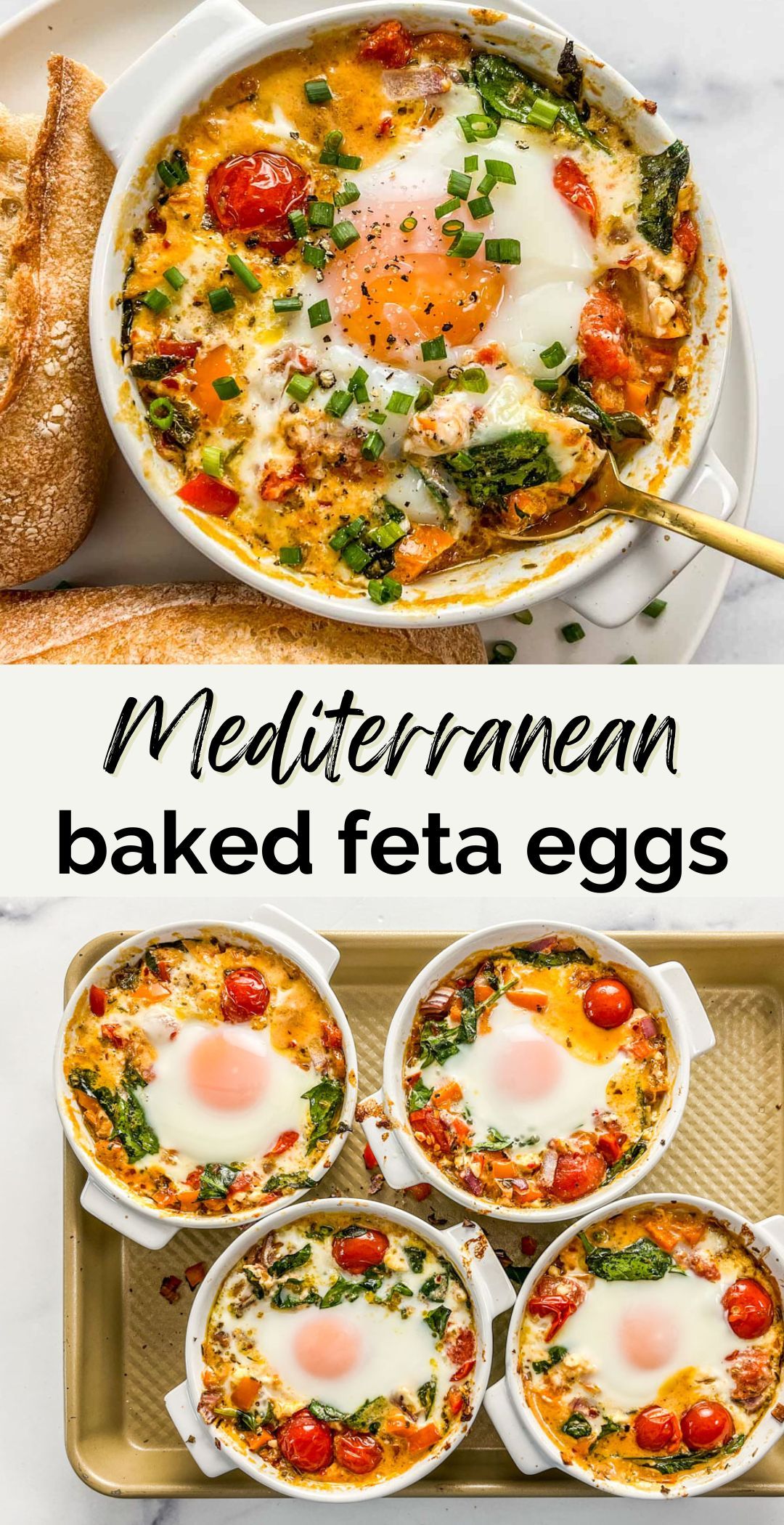 Mediterranean Baked Feta Eggs