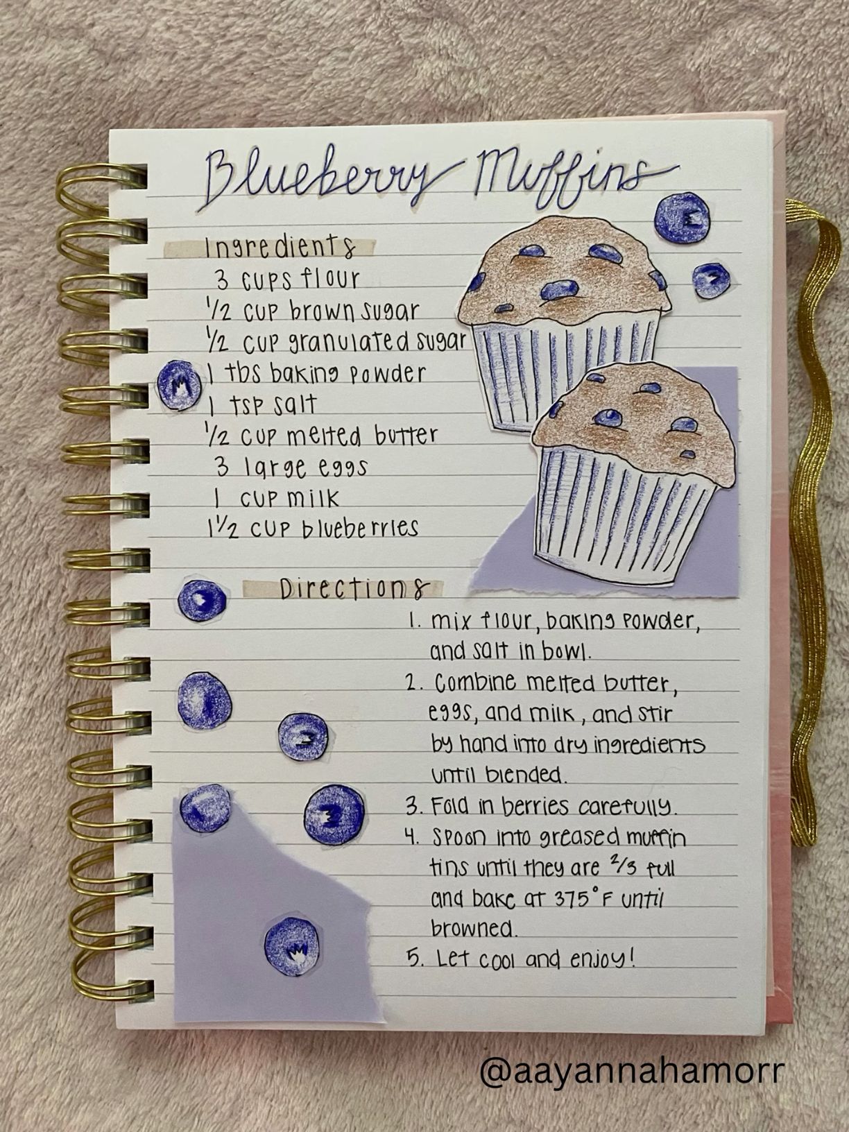 Blueberry Muffins | Recipe from @robinstansell
