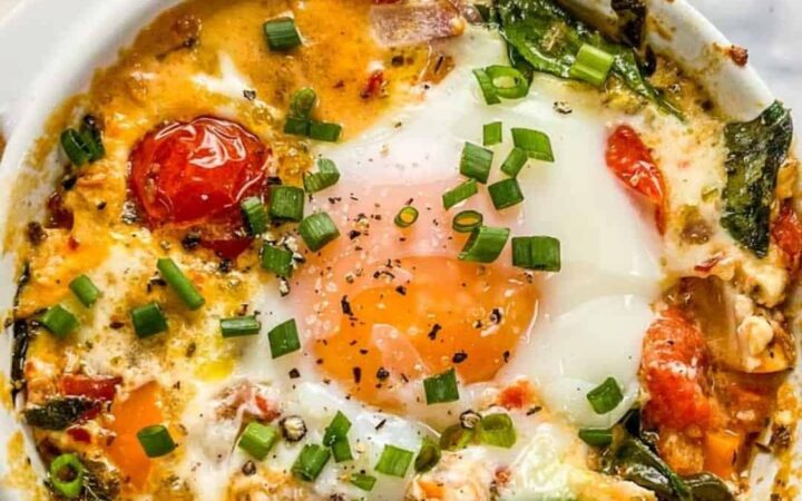 baked feta eggs recipe