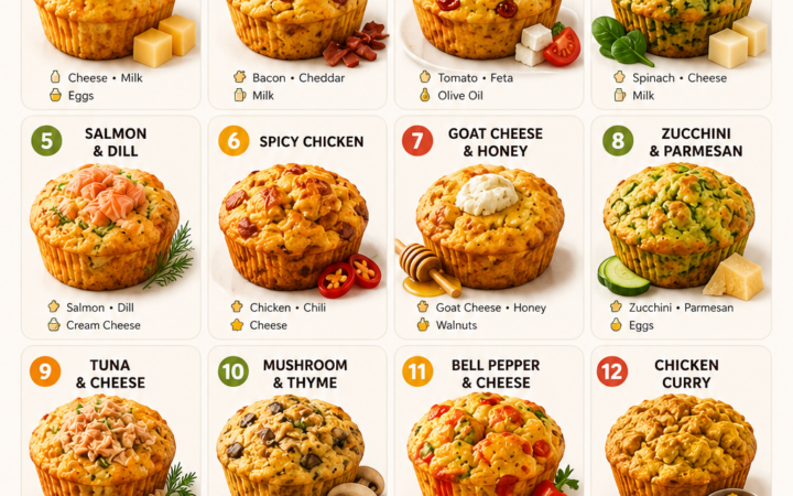 easy savory muffins for meal prep