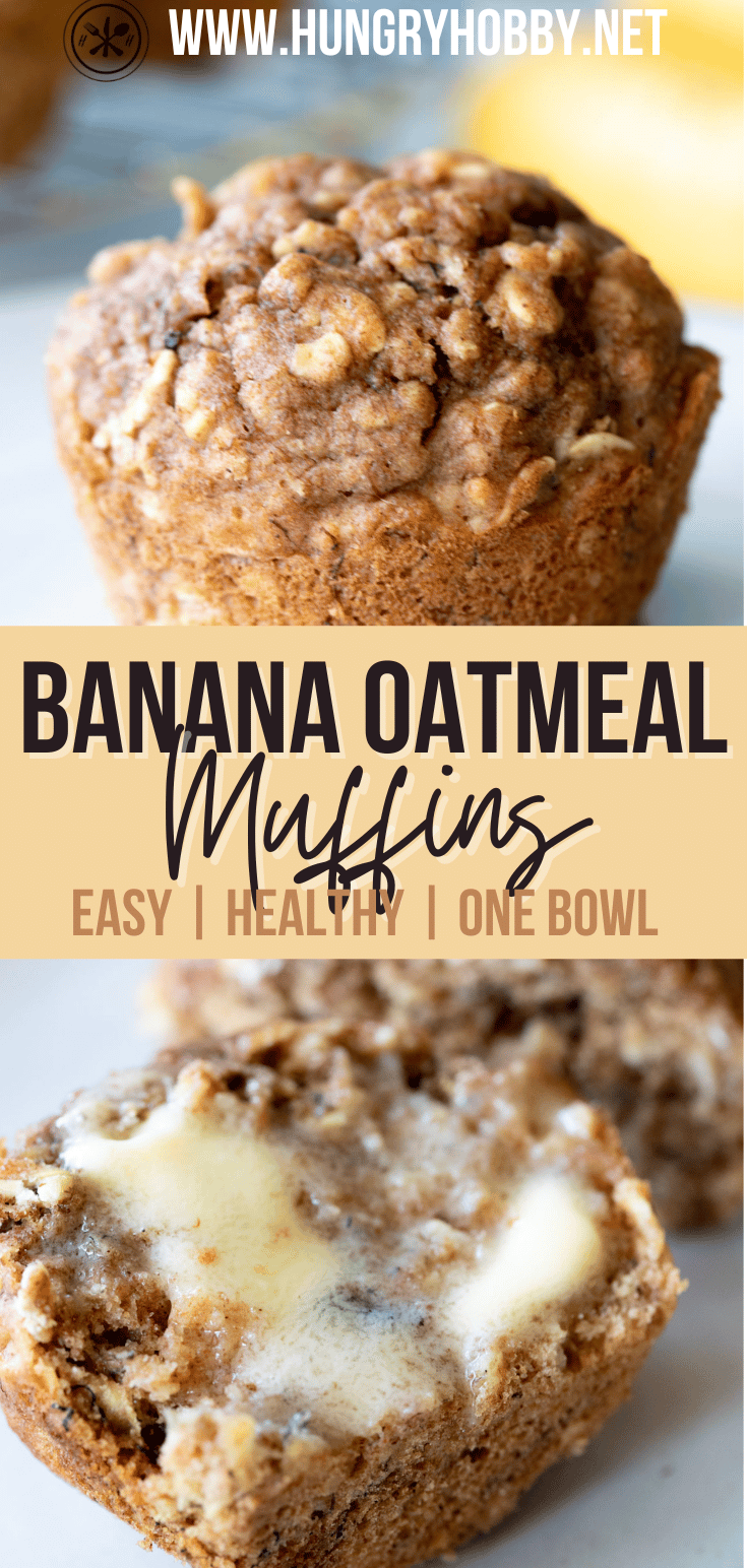 Warm Hearty Banana Oatmeal Muffins