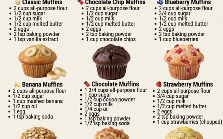 soft homemade muffins recipe