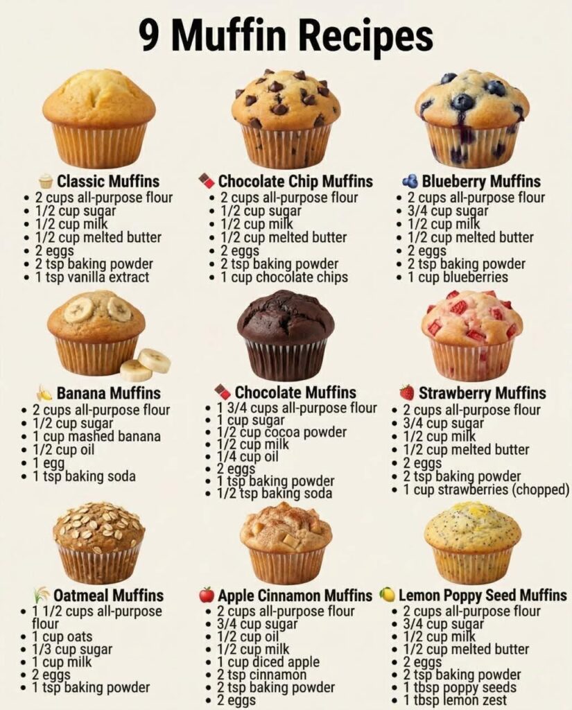 soft homemade muffins recipe