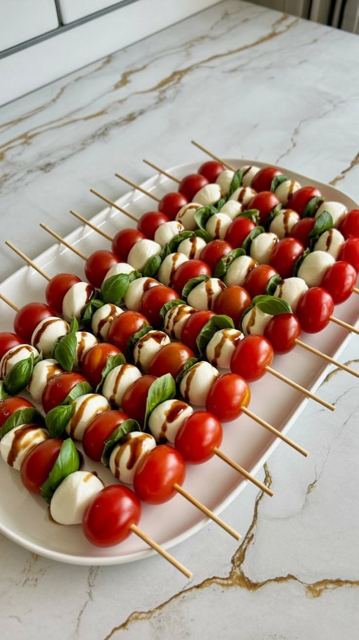 Grilled Chicken and Tomato Skewers with Herb Marinade