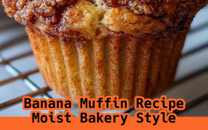 moist bakery style banana muffins
