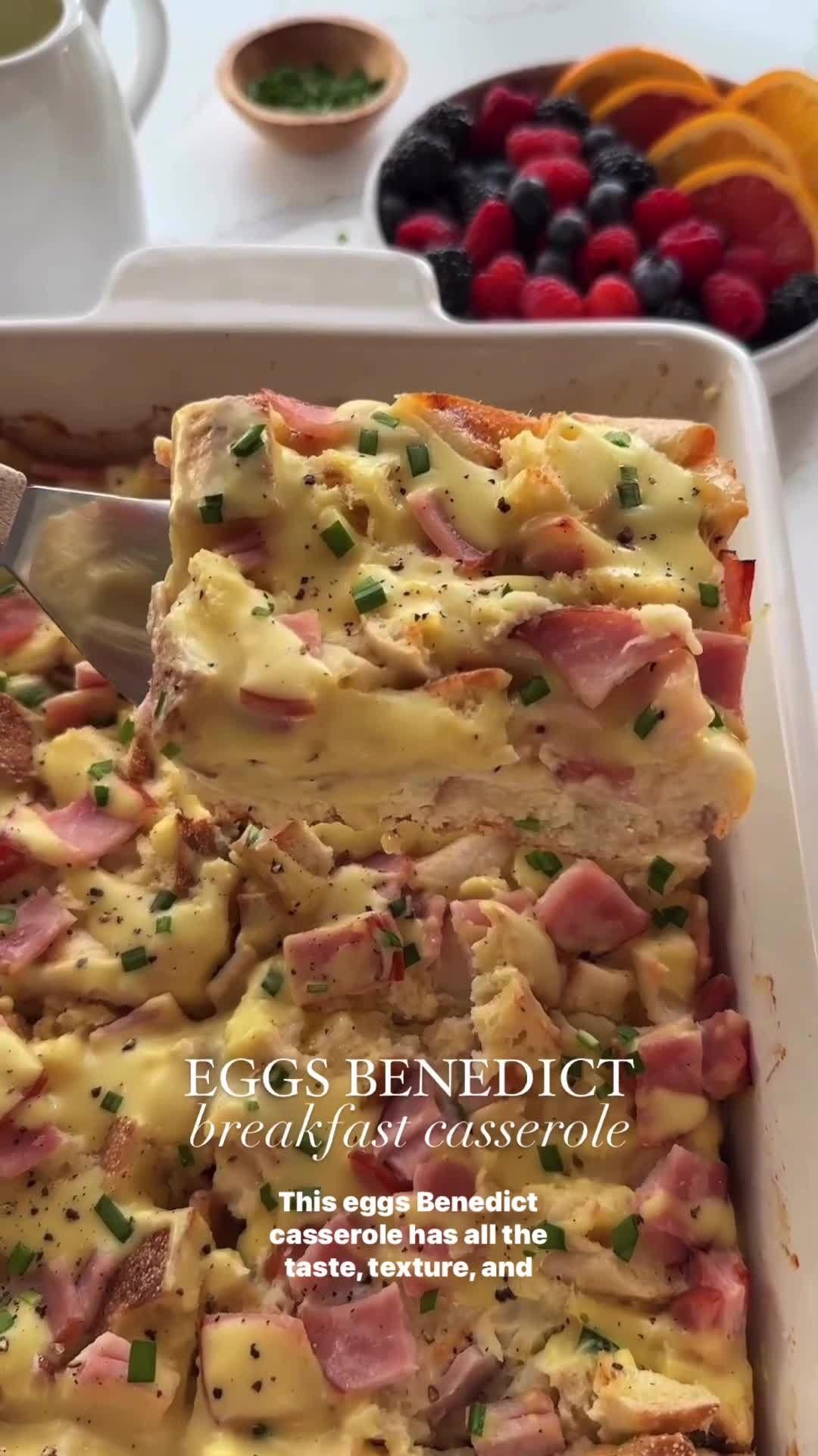 Eggs Benedict Breakfast Casserole