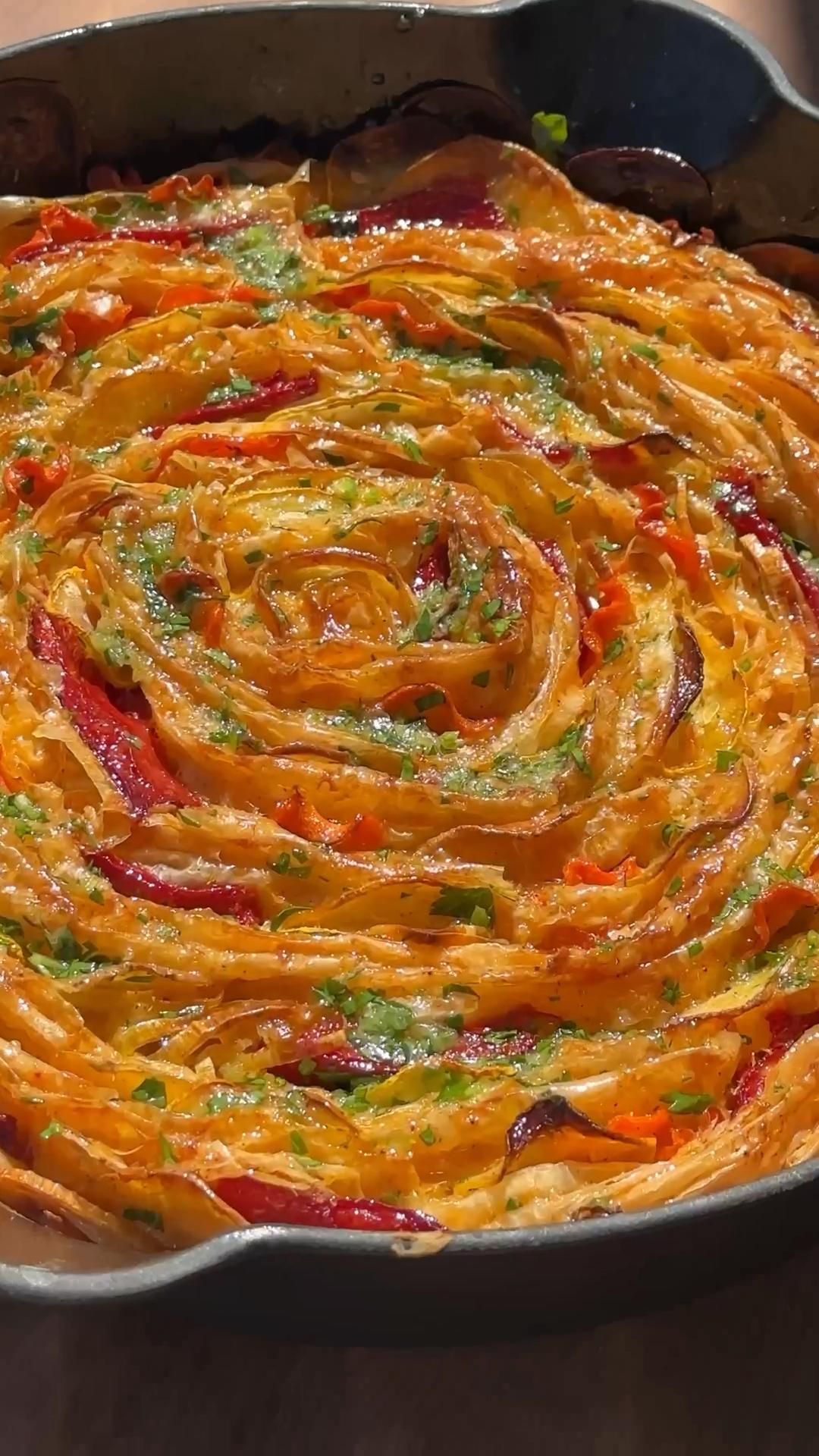 Breakfast Veggie Crinkle Cake
