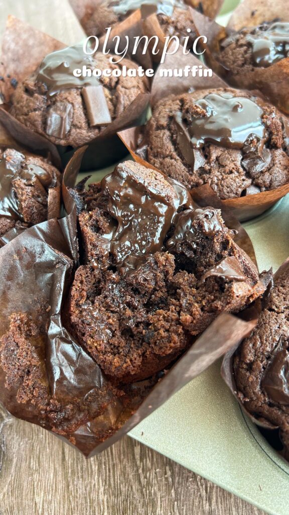 viral olympic chocolate muffin recipe